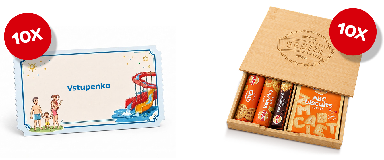 Záverečné žrebovanie: rodinný vstup do vodného sveta a produktový box Sedita